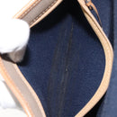 Christian Dior Trotter Canvas Shoulder Bag Beige Auth BA1174-12