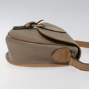 Christian Dior Trotter Canvas Shoulder Bag Beige Auth BA1174-3