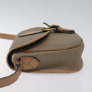 Christian Dior Trotter Canvas Shoulder Bag Beige Auth BA1174-4