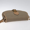 Christian Dior Trotter Canvas Shoulder Bag Beige Auth BA1174-6
