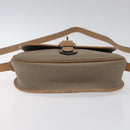 Christian Dior Trotter Canvas Shoulder Bag Beige Auth BA1174-5