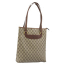 GUCCI GG Supreme Tote Bag PVC Beige Gold 002 39 6130 Auth BA11743-1