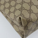 GUCCI GG Supreme Tote Bag PVC Beige Gold 002 39 6130 Auth BA11743-14