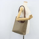GUCCI GG Supreme Tote Bag PVC Beige Gold 002 39 6130 Auth BA11743-22