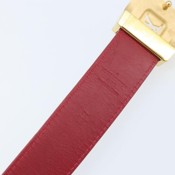 LOUIS VUITTON Multicolor Ceinture LV Cut Belt White M9682W LV Auth BA11744A