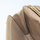 Christian Dior Chain Shoulder Bag Leather Beige Gold Auth BA11746A-19
