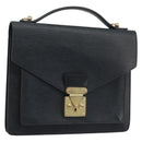 LOUIS VUITTON Epi Monceau 28 Hand Bag Black M52122 LV Auth BA11749-1