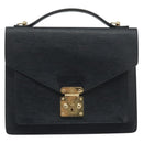 LOUIS VUITTON Epi Monceau 28 Hand Bag Black M52122 LV Auth BA11749-13