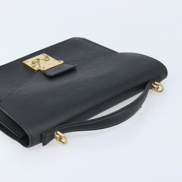 LOUIS VUITTON Epi Monceau 28 Hand Bag Black M52122 LV Auth BA11749