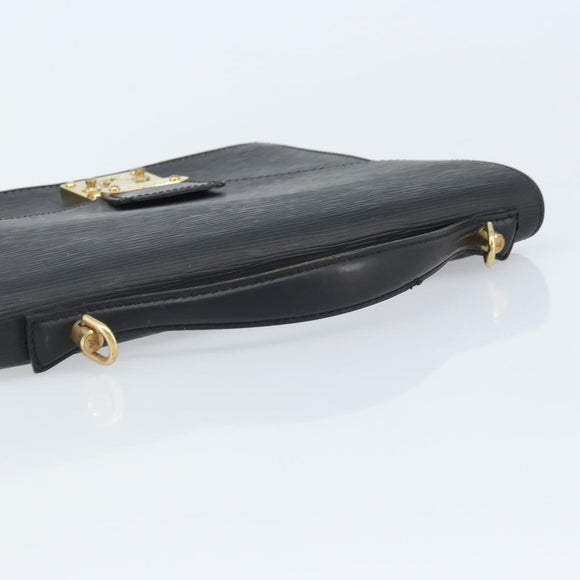 LOUIS VUITTON Epi Monceau 28 Hand Bag Black M52122 LV Auth BA11749