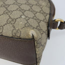 GUCCI GG Supreme Web Sherry Line Shoulder Bag PVC Beige Gold 499621 Auth BA11752-8