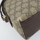 GUCCI GG Supreme Web Sherry Line Shoulder Bag PVC Beige Gold 499621 Auth BA11752-15
