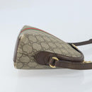 GUCCI GG Supreme Web Sherry Line Shoulder Bag PVC Beige Gold 499621 Auth BA11752-3