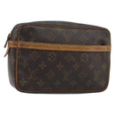 LOUIS VUITTON Monogram Compiegne 23 Clutch Bag M51847 LV Auth BA11757-1