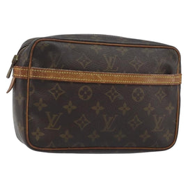 LOUIS VUITTON Monogram Compiegne 23 Clutch Bag M51847 LV Auth BA11757
