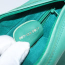 GUCCI Shoulder Bag Suede Green Gold Auth BA11758A-17