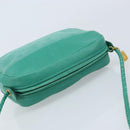 GUCCI Shoulder Bag Suede Green Gold Auth BA11758A-6