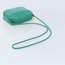 GUCCI Shoulder Bag Suede Green Gold Auth BA11758A-7
