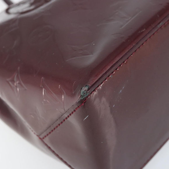 LOUIS VUITTON Monogram Vernis Wilshire PM Bag Rouge Favist M91644 Auth BA11762