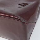 LOUIS VUITTON Monogram Vernis Wilshire PM Bag Rouge Favist M91644 Auth BA11762-12