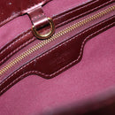 LOUIS VUITTON Monogram Vernis Wilshire PM Bag Rouge Favist M91644 Auth BA11762-15