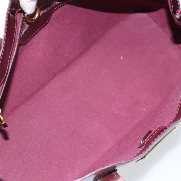 LOUIS VUITTON Monogram Vernis Wilshire PM Bag Rouge Favist M91644 Auth BA11762