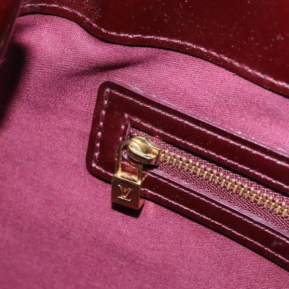 LOUIS VUITTON Monogram Vernis Wilshire PM Bag Rouge Favist M91644 Auth BA11762