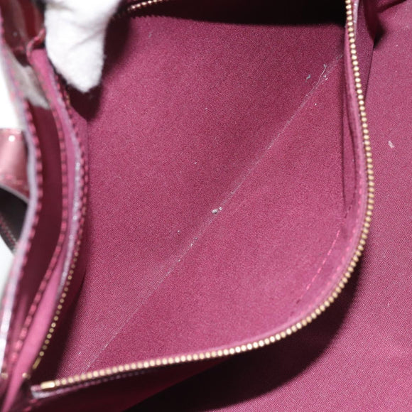 LOUIS VUITTON Monogram Vernis Wilshire PM Bag Rouge Favist M91644 Auth BA11762