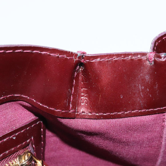 LOUIS VUITTON Monogram Vernis Wilshire PM Bag Rouge Favist M91644 Auth BA11762
