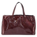 LOUIS VUITTON Monogram Vernis Wilshire PM Bag Rouge Favist M91644 Auth BA11762-3