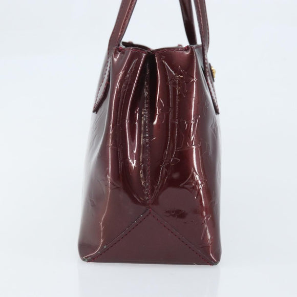 LOUIS VUITTON Monogram Vernis Wilshire PM Bag Rouge Favist M91644 Auth BA11762
