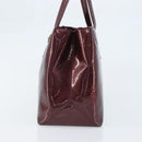 LOUIS VUITTON Monogram Vernis Wilshire PM Bag Rouge Favist M91644 Auth BA11762-5