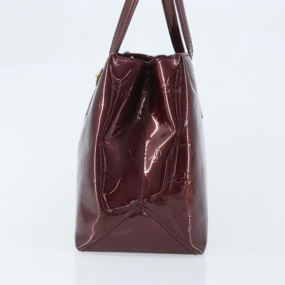 LOUIS VUITTON Monogram Vernis Wilshire PM Bag Rouge Favist M91644 Auth BA11762