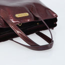 LOUIS VUITTON Monogram Vernis Wilshire PM Bag Rouge Favist M91644 Auth BA11762-7