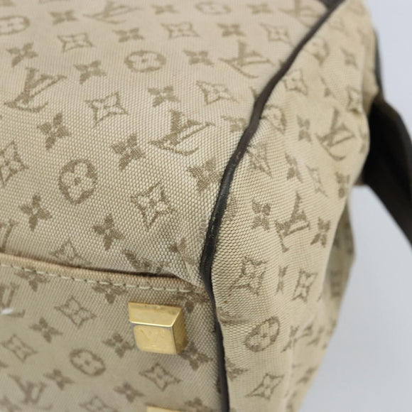 LOUIS VUITTON Monogram Mini Josephine PM Hand Bag Khaki M92215 LV Auth BA11763