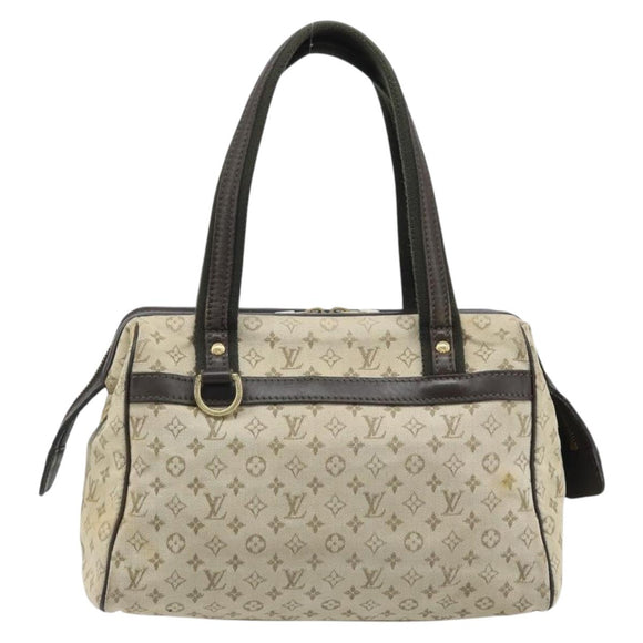 LOUIS VUITTON Monogram Mini Josephine PM Hand Bag Khaki M92215 LV Auth BA11763