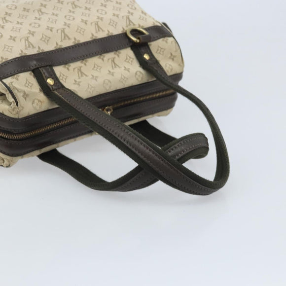 LOUIS VUITTON Monogram Mini Josephine PM Hand Bag Khaki M92215 LV Auth BA11763