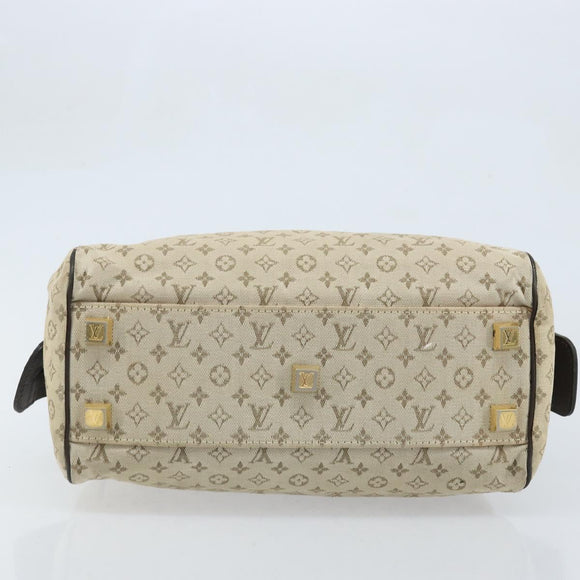 LOUIS VUITTON Monogram Mini Josephine PM Hand Bag Khaki M92215 LV Auth BA11763