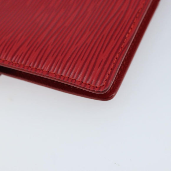 LOUIS VUITTON Epi Agenda PM Terminplanerhülle Rot R20057 LV Auth BA11766