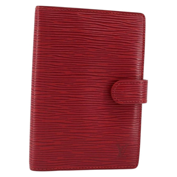 LOUIS VUITTON Epi Agenda PM Terminplanerhülle Rot R20057 LV Auth BA11766