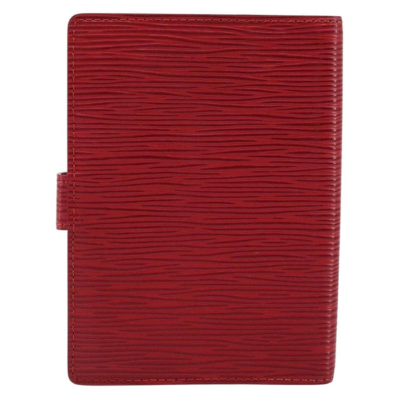 LOUIS VUITTON Epi Agenda PM Terminplanerhülle Rot R20057 LV Auth BA11766