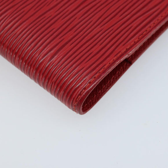 LOUIS VUITTON Epi Agenda PM Terminplanerhülle Rot R20057 LV Auth BA11766