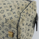 LOUIS VUITTON Monogram Mini Josephine GM Hand Bag Blue M92211 LV Auth BA11767-15