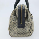 LOUIS VUITTON Monogram Mini Josephine GM Hand Bag Blue M92211 LV Auth BA11767-4