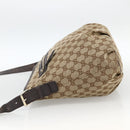 GUCCI GG Canvas Shoulder Bag Outlet Beige Silver 388930 Auth BA11771-3