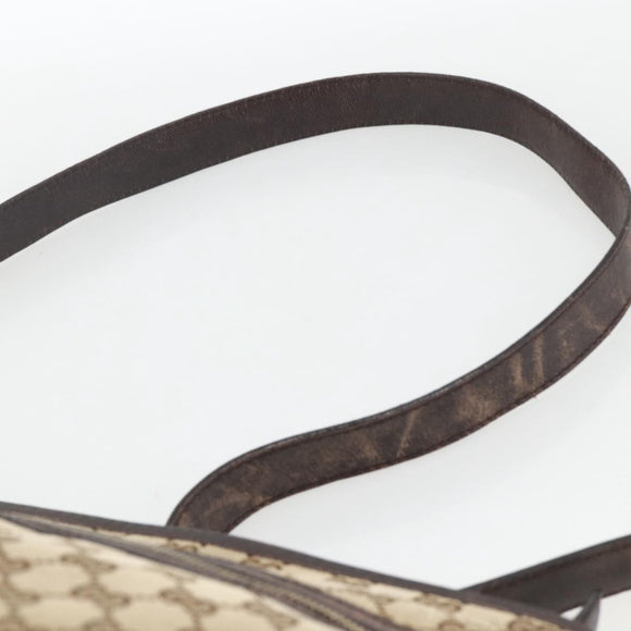 GUCCI GG Canvas Shoulder Bag Outlet Beige Silver 388930 Auth BA11771