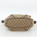 GUCCI GG Canvas Shoulder Bag Outlet Beige Silver 388930 Auth BA11771-5
