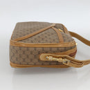 GUCCI Micro GG Supreme Shoulder Bag PVC Beige Gold 001 261 1096 Auth BA11772-5