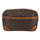 LOUIS VUITTON Monogram Compiegne 28 Clutch Bag M51845 LV Auth BA11773-13