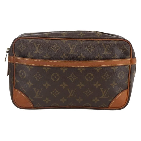 LOUIS VUITTON Monogram Compiegne 28 Clutch Bag M51845 LV Auth BA11773
